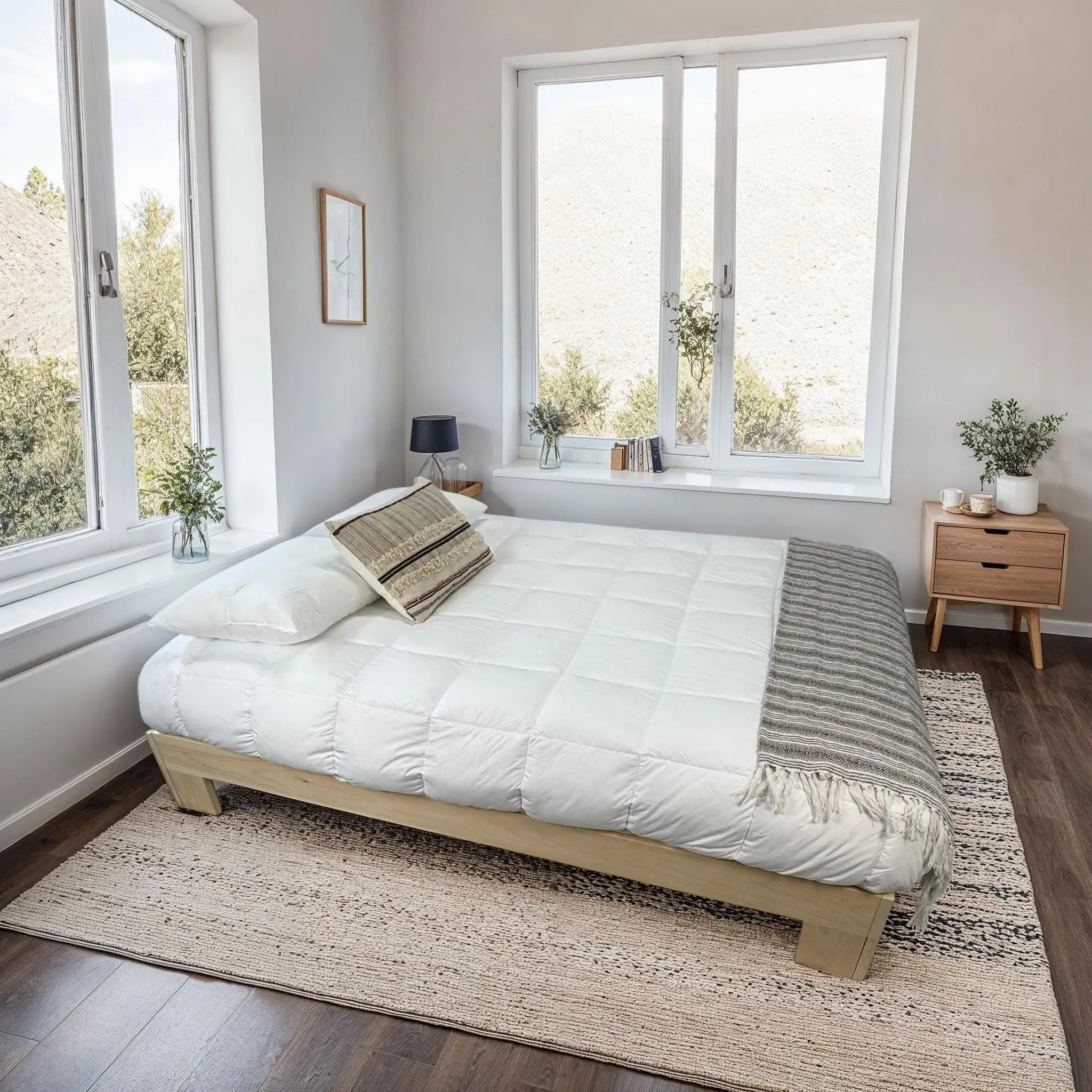 Base de lit en pin - Logan